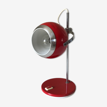 Vintage red eye ball lamp 1970