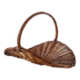 Vintage Rattan Log Basket