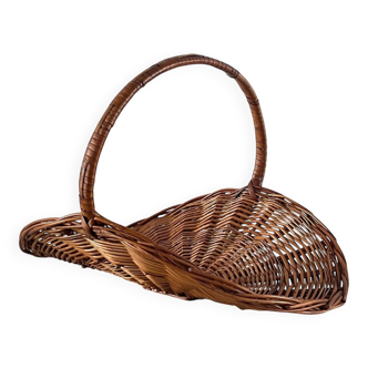 Vintage Rattan Log Basket