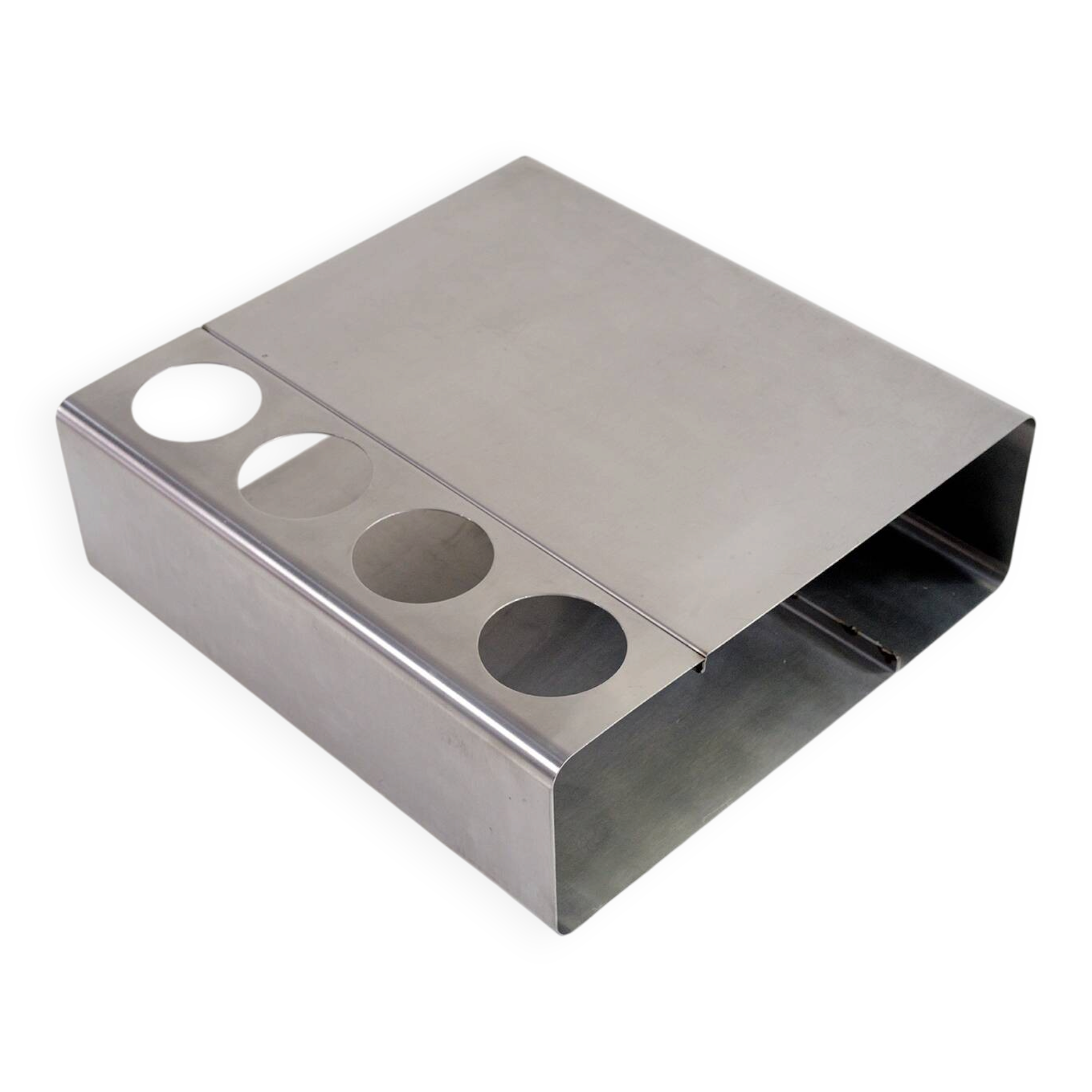 Coffee table/bar in stainless steel, France 1970