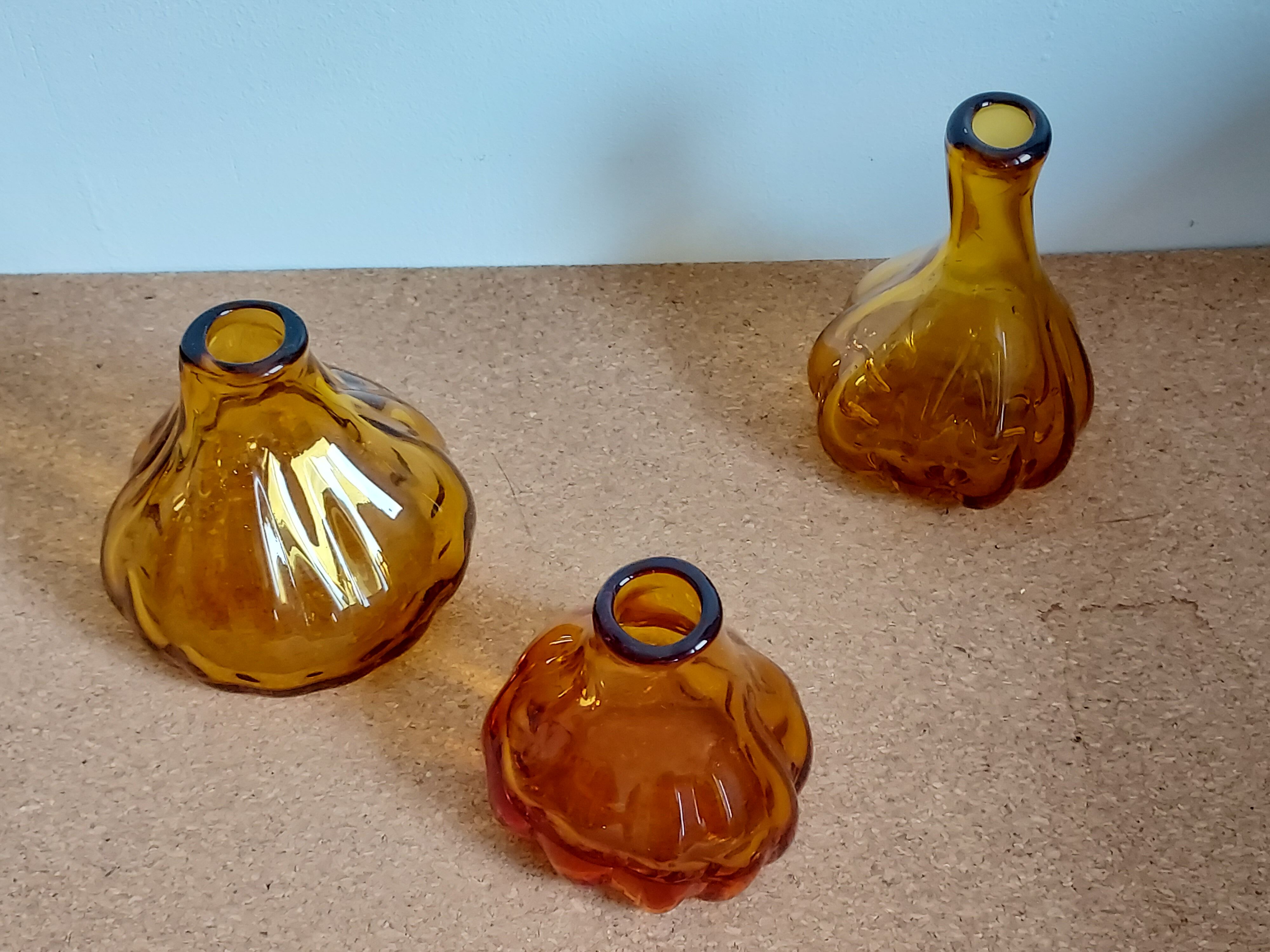 Trio of small soliflores