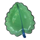 Large glass leaf dish