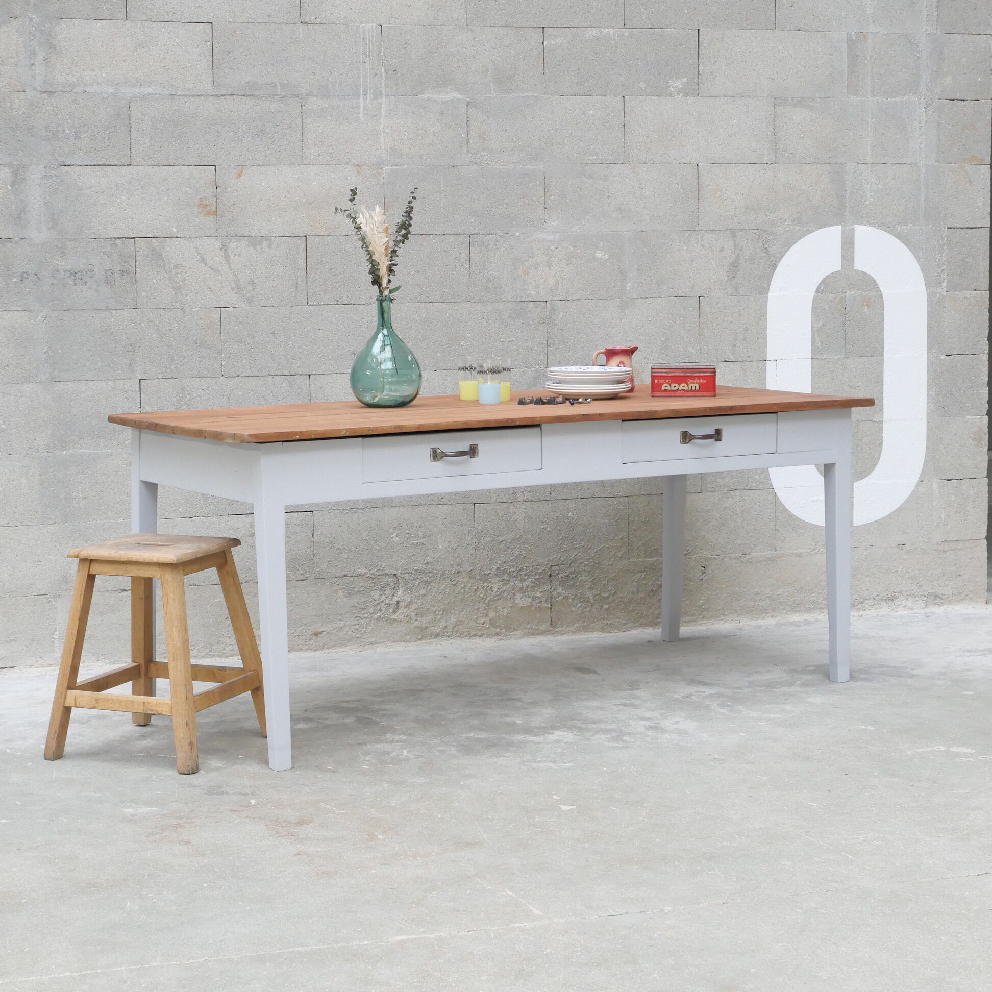 Restored farmhouse table