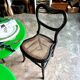 Napoleon III chair in black wood, mother-of-pearl and caning no. 1