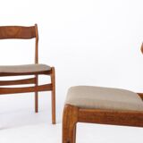 2 sur 5 chaises danoises vintage des années 1960 - Structure de chaise en noyer