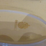 Two small service dishes Eglantiers motif, Madrigal model, KG Lunéville Badonviller France, former, circa 1940