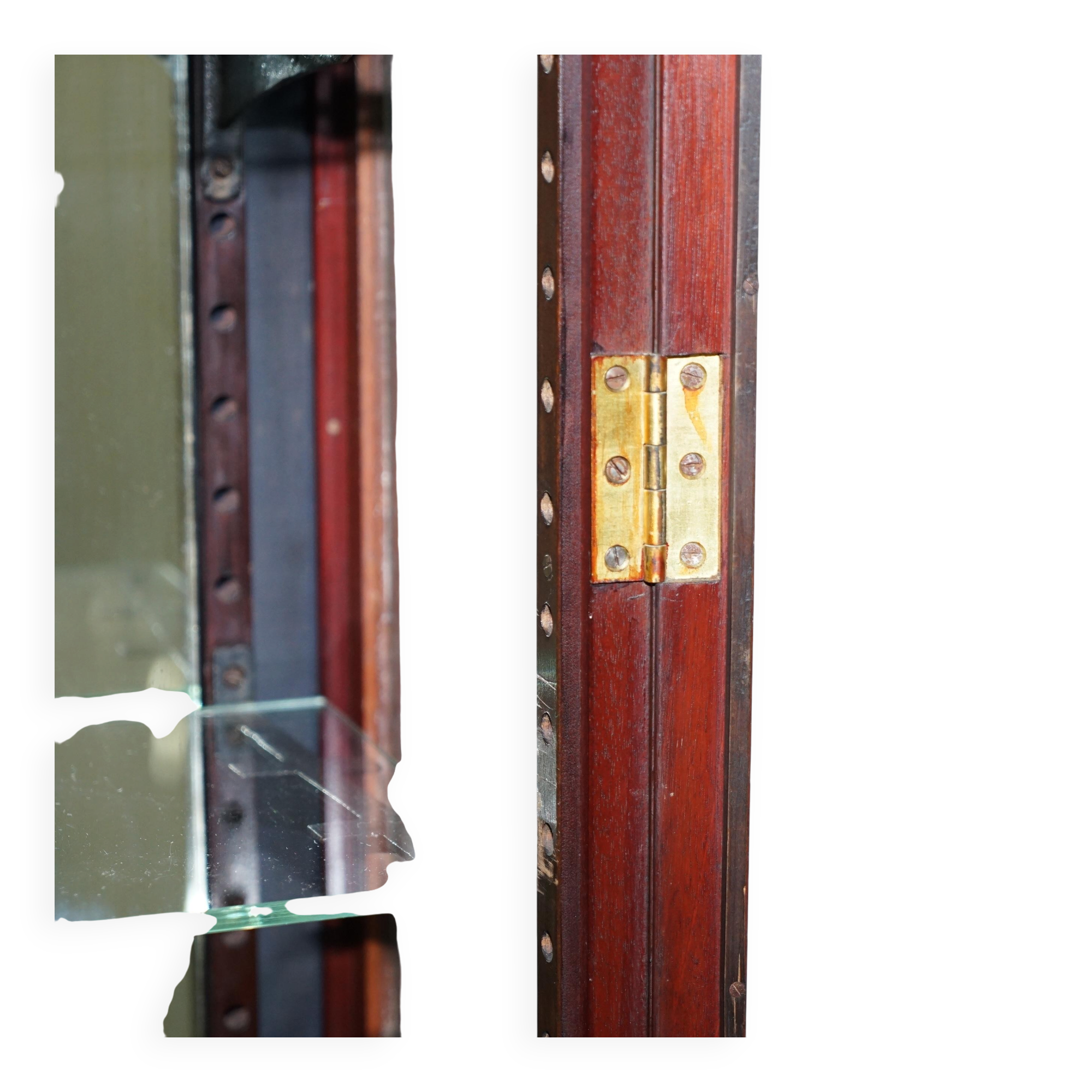 Rare glass-fronted Victorian apothecary cabinet.