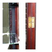 Rare glass-fronted Victorian apothecary cabinet.