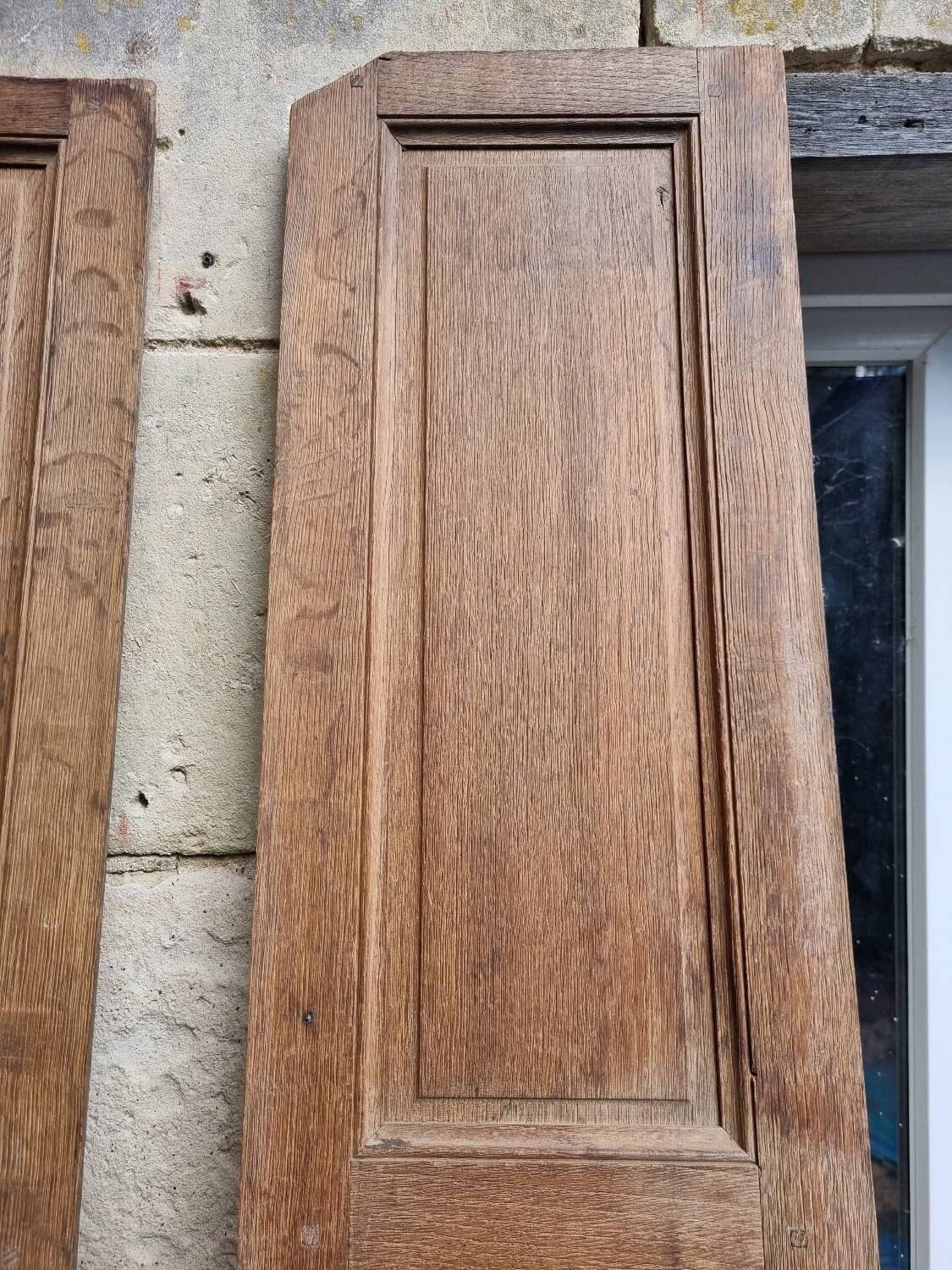 Old oak wall cupboard doors
