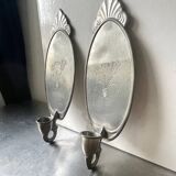 Art Deco Pair of Wall Candle holders Sconces by Svenskt Tenn Josef Fra