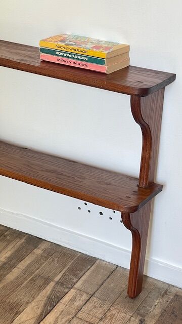 VINTAGE Solid Oak SHELF