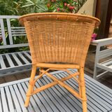 Vintage rattan child chair