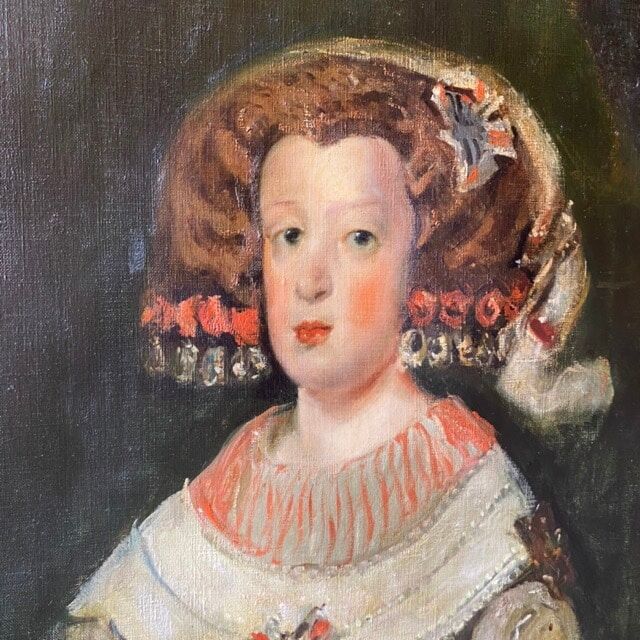Painting of the Infanta Maria Theresa of Austria by Konstantin Tereshkovich