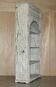 Large antique Anglo-Indian library in carved solid wood with original paint.