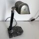 French craft lamp vintage black marble 1930 42 cm