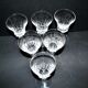 Set of 6 flared crystal wine glasses in Concorde Cerdagne style H15.2.