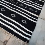 Black carpet, Moroccan carpet, Berber wool carpet