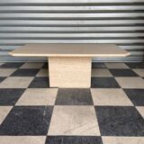 Travertine coffee table