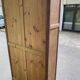 Parisian bonnetière cabinet, stripped display in solid oak from the 1930s.
