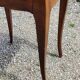 Vintage side table from the 30s/50s in beech and mirror top