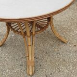 Rattan round table