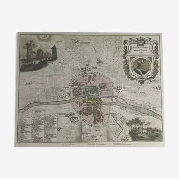 Carte historique de Paris en 1180