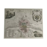 Historic map of Paris in 1180