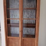 Vitrine vaisselier en chêne