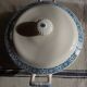 Old soup tureen or vegetable dish in Longchamp “René” iron earthenware