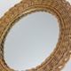 Rattan mirror dating back to the years 70 25cm