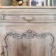 Antique grand buffet in solid oak – Louis XV style – Bleached wood –