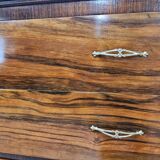Commode Art Déco en acajou avec quatre tiroirs