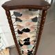 Turned wooden display stand, late 19th - early 20th century.