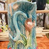 Vintage slip pitcher vase