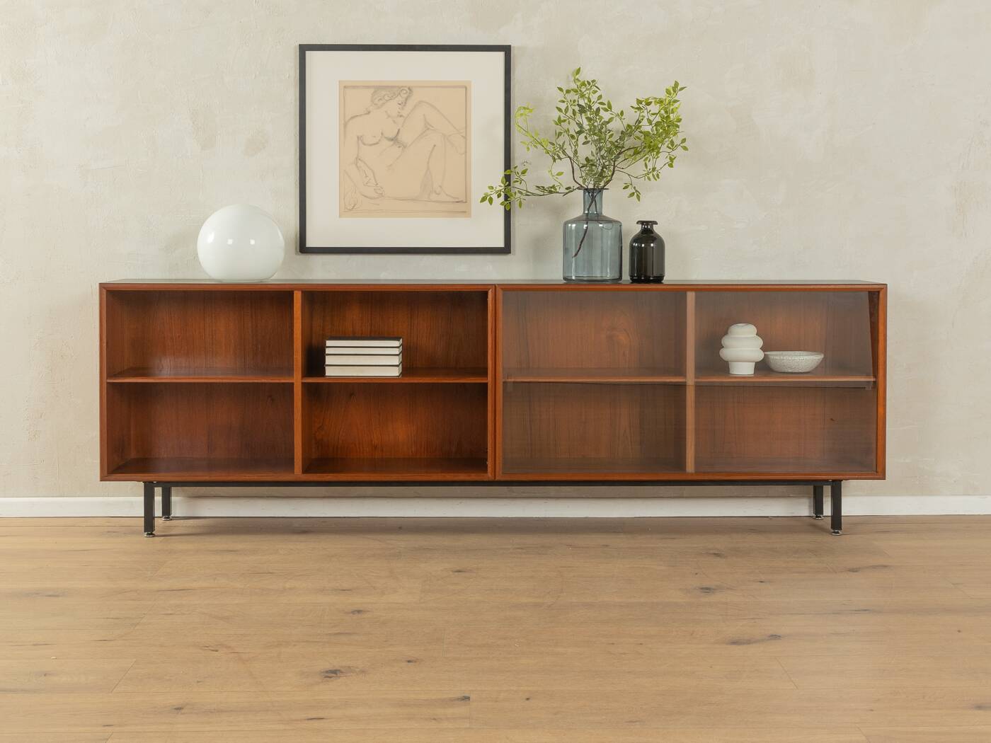 1960s sideboard display cabinet, BBM Bjerringbro