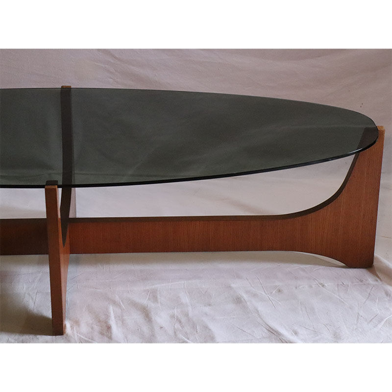 Scandinavian coffee table Hugues Poignant 1960