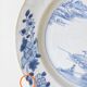 Assiette Chinoise bleu blanc 18e siècle