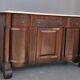 Credenza in mahogany door flame time XIX