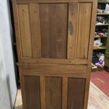 Renaissance style silver cabinet library in carved walnut circa 1850
