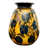 Vase Art déco en céramique vernissée signé René Nicole, 1930