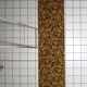 1960s German acrylic runner with gold and brown foliate 2.2' x 10.9' - 1C1288