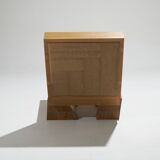 Natural rope block chair