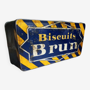 Brown biscuit box