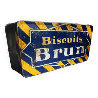 Brown biscuit box