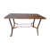 Table d'appoint sur roulettes, dessus formica, métal doré et noir