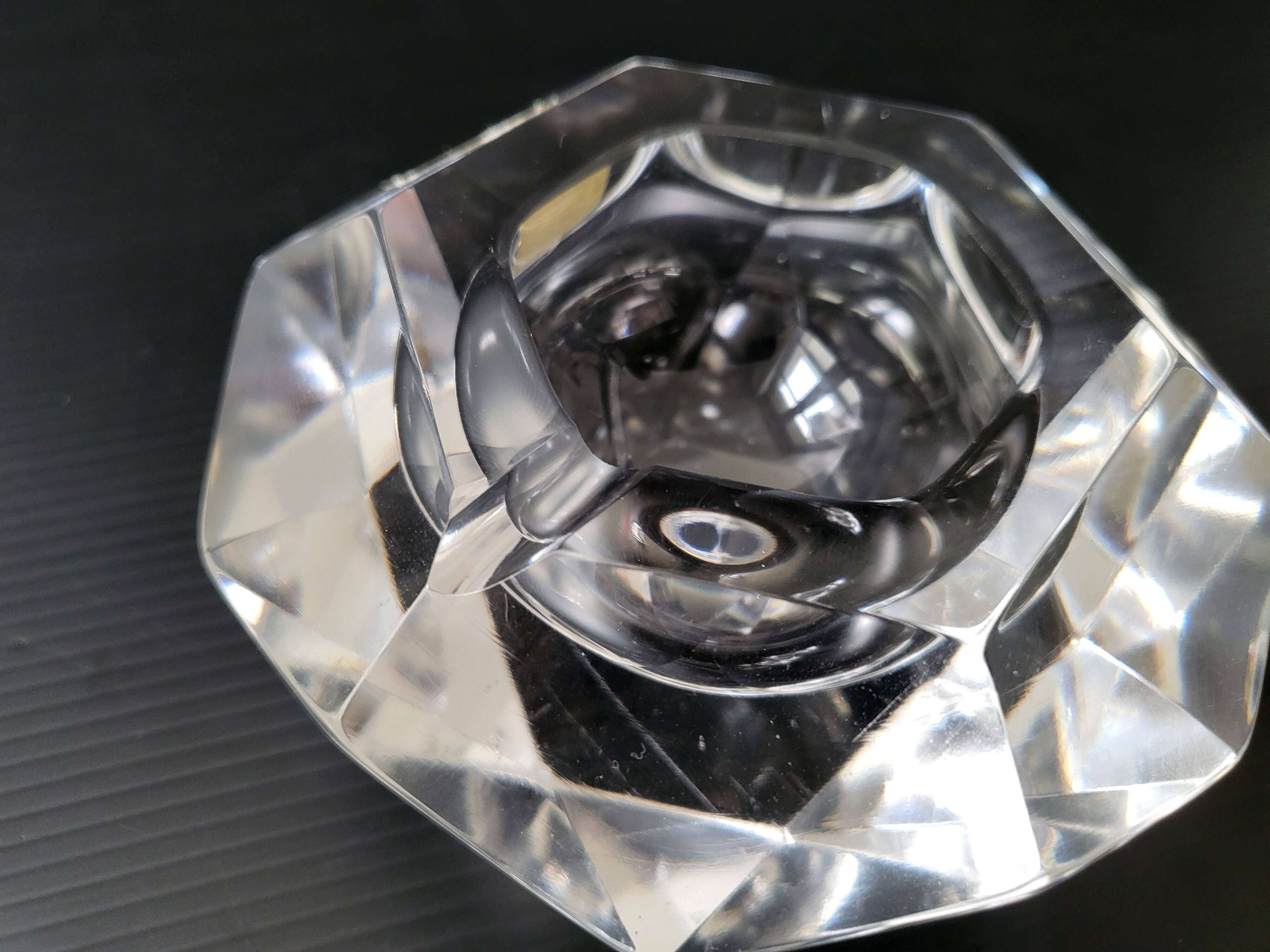 Vintage crystal ashtray