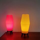 Set of 1950's table lamps with extra shade, sourced in Denmark