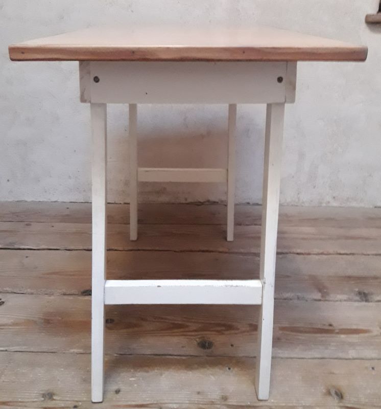 Side table 90,8x50,8cm vintage compass legs