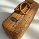 Rattan suitcase, 1960s-70s