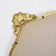 Authentic old resin mirror, gilded by hand